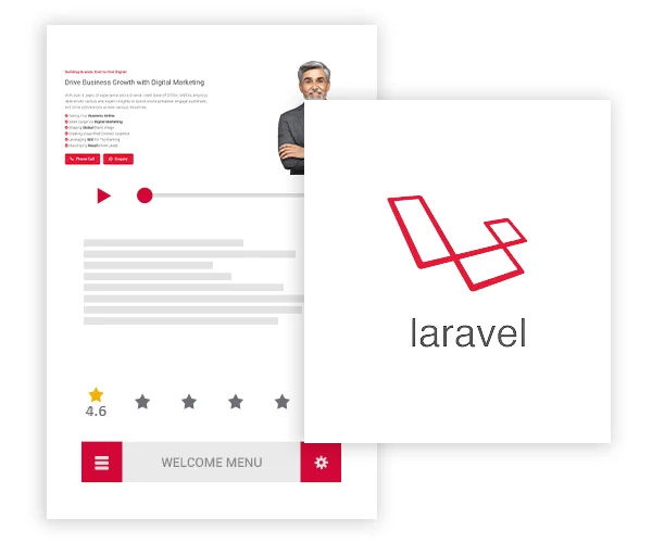 Laravel website designing